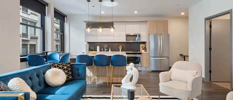 TV, stereo, offices