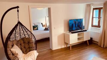 1 chambre, fer et planche Ă repasser, Wi-Fi gratuit, draps fournis