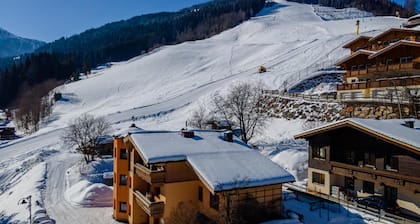 Holiday home with wellness right by the slopes