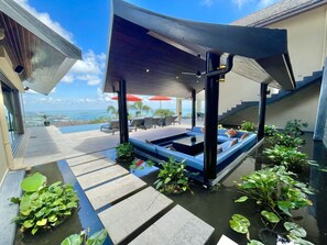 Terrace/patio - Villa Tiga - Luxury Sea View Pool Villa (Koh Samui)