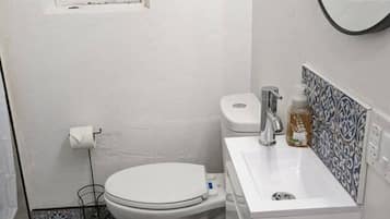 Hair dryer, toilet paper