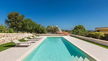 Alberca al aire libre por temporada