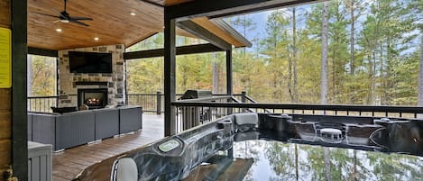 Idromassaggio all'aperto