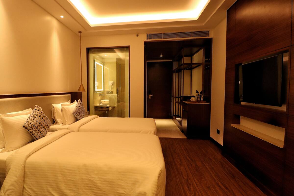 1 chambre, coffre-fort, décor unique