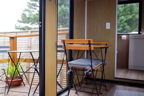 Outdoor dining - Pacific View by Tiny Away (Leithfield)