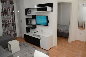 1 sovrum, skrivbord, strykjärn/strykbräda och gratis wi-fi