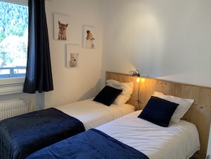 2 bedrooms, iron/ironing board, free WiFi, bed sheets