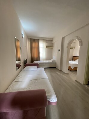 City Double or Twin Room, Multiple Beds, Smoking, City View | Bed sheets - Gunes Hotel (Antalya)