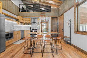 Dining - Twin Retreat Cabin 1: Hot Tub, Fire Pit, Golf Shangri La, Boat Grand Lake (Afton)