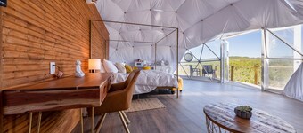 Upscale Stargazing Dome Luxury Stunning Mountain View Loving Heart Retreats 
