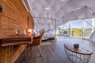 Upscale Stargazing Dome Luxury Stunning Mountain View Loving Heart Retreats 
