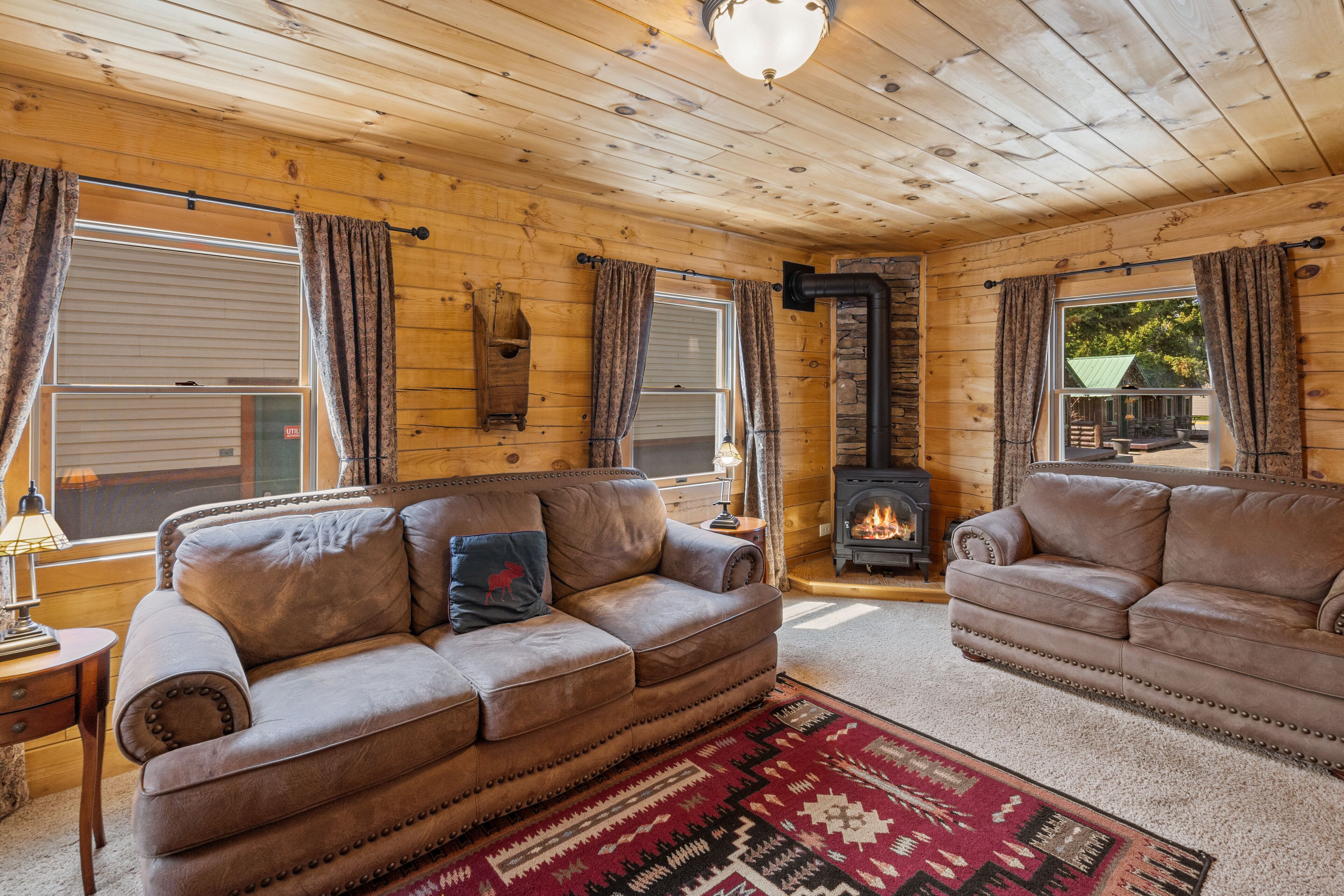 Cowboy Cabin #10 | Living area | 42-inch Smart TV with digital channels, TV, Netflix