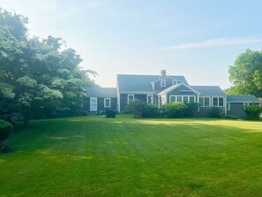 Exterior - 1800s Farmhouse on 6 Acres • Private Beach • Pickleball (West Tisbury)