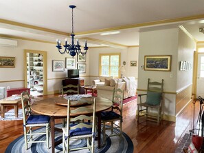 Interior - 1800s Farmhouse on 6 Acres • Private Beach • Pickleball (West Tisbury)