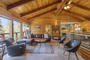 Smart TV, fireplace, printers