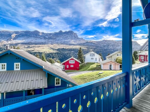 Grand chalet familiale avec 3 chambres, vues montagne