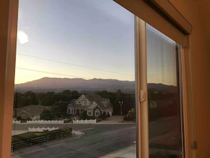 Enjoy a peaceful view of the surrounding neighborhood from the comfort of your room.
