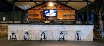 Stylish 5 bed 2.5 bath, with loft, pool table, amazing outdoor bar, kid playset.