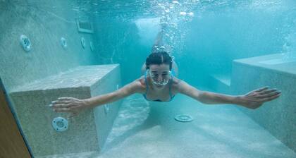 Suite with private heated pool