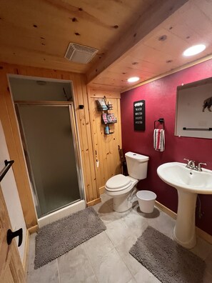 淋浴设施、吹风机、毛巾、卫生纸