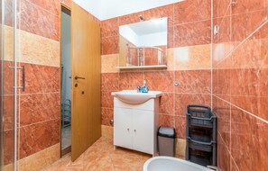 Shower, hair dryer