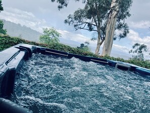 Outdoor spa tub - Villa with Spa and Breathtaking Views of Dandenong Ranges (Kalorama)