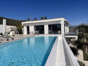 A heated pool