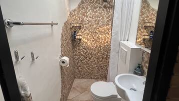 Een douche, een haardroger