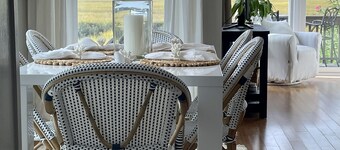 Tennis Courts in front and the ever changing Marsh in back. Golf cart included.