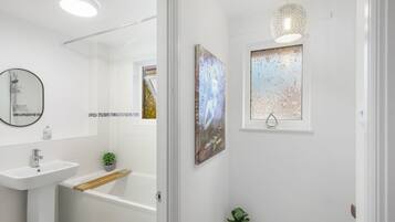 House | Bathroom | Separate tub and shower, deep soaking tub, hair dryer, towels
