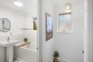 House | Bathroom | Separate tub and shower, deep soaking tub, hair dryer, towels