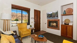 TV, fireplace, DVD player, offices - CLR111 Upstairs One Bedroom Casa Near Old Town LQ (La Quinta)