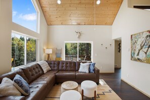 Smart TV, fireplace, books - Cozy Forrest Escape with Hot Tub & Scenic Views (Woodland Park)