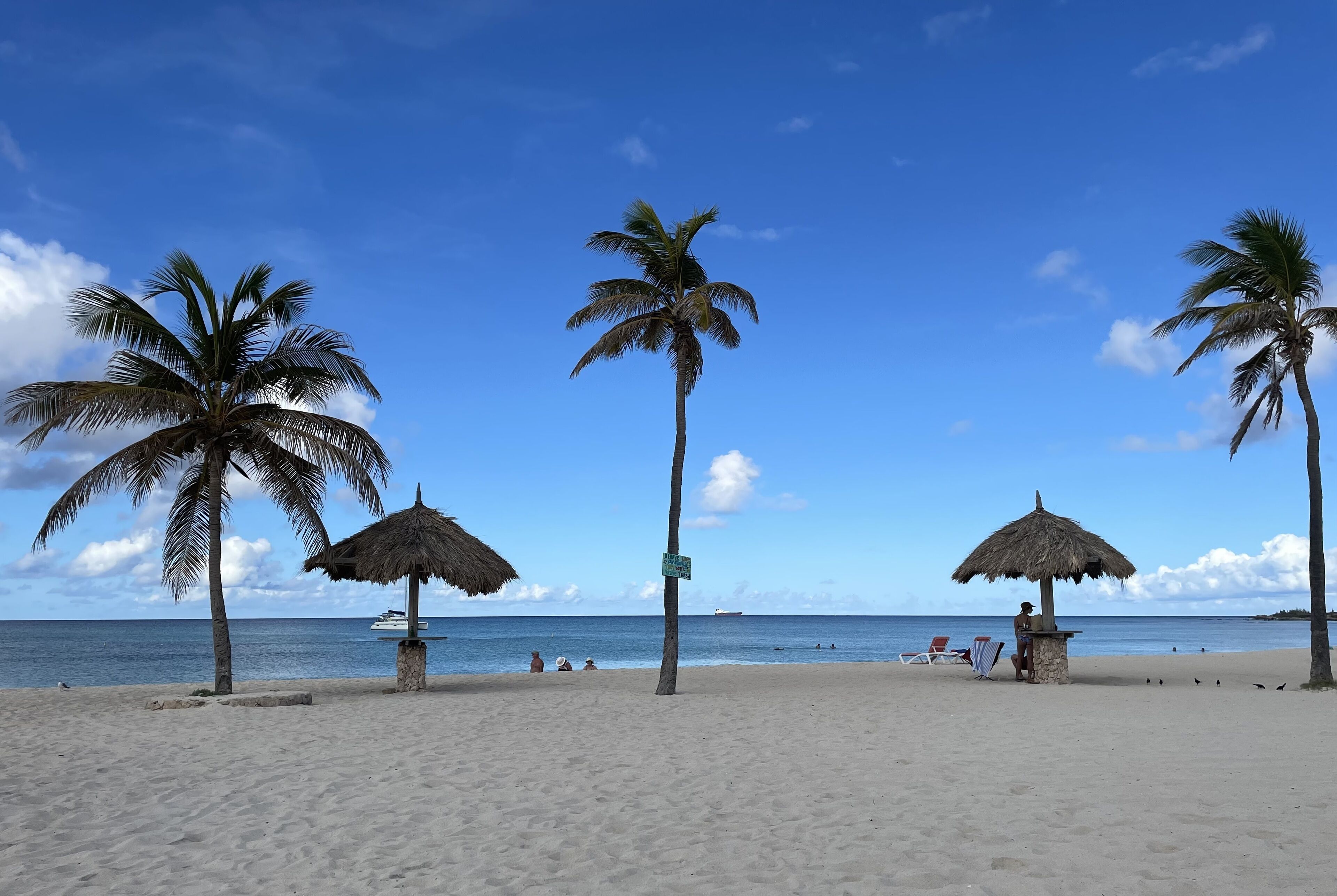 Sun loungers, beach towels