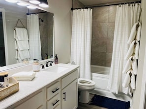 Hair dryer, towels