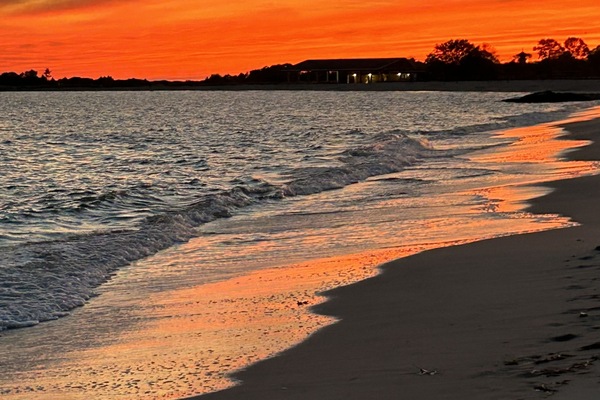Can you tell I’m in love with this view from our own beach? Never gets old