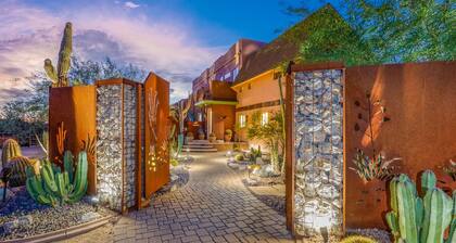 Stunning Arizona estate with mountain views, a heated pool, game room, & hot tub