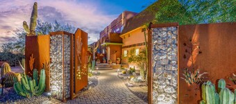 Stunning Arizona estate with mountain views, a heated pool, game room, & hot tub