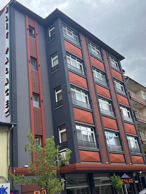 A multi-story building with a prominent sign reading 'HOTEL PALACE.' - Elit Palace (Bolu)