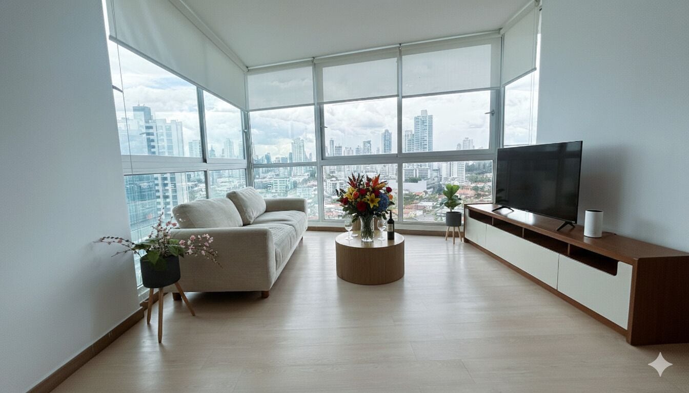 Appartement, 3 chambres | Coin séjour | TV connectée de 32 pouces avec chaînes numériques, télévision, Netflix