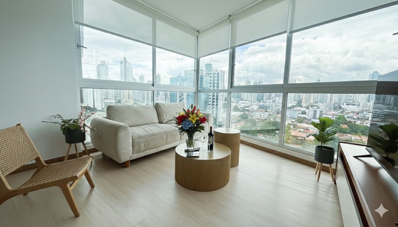 Departamento, 3 habitaciones | Área de sala de estar | Smart TV de 32 pulgadas con canales digitales, televisión y Netflix 