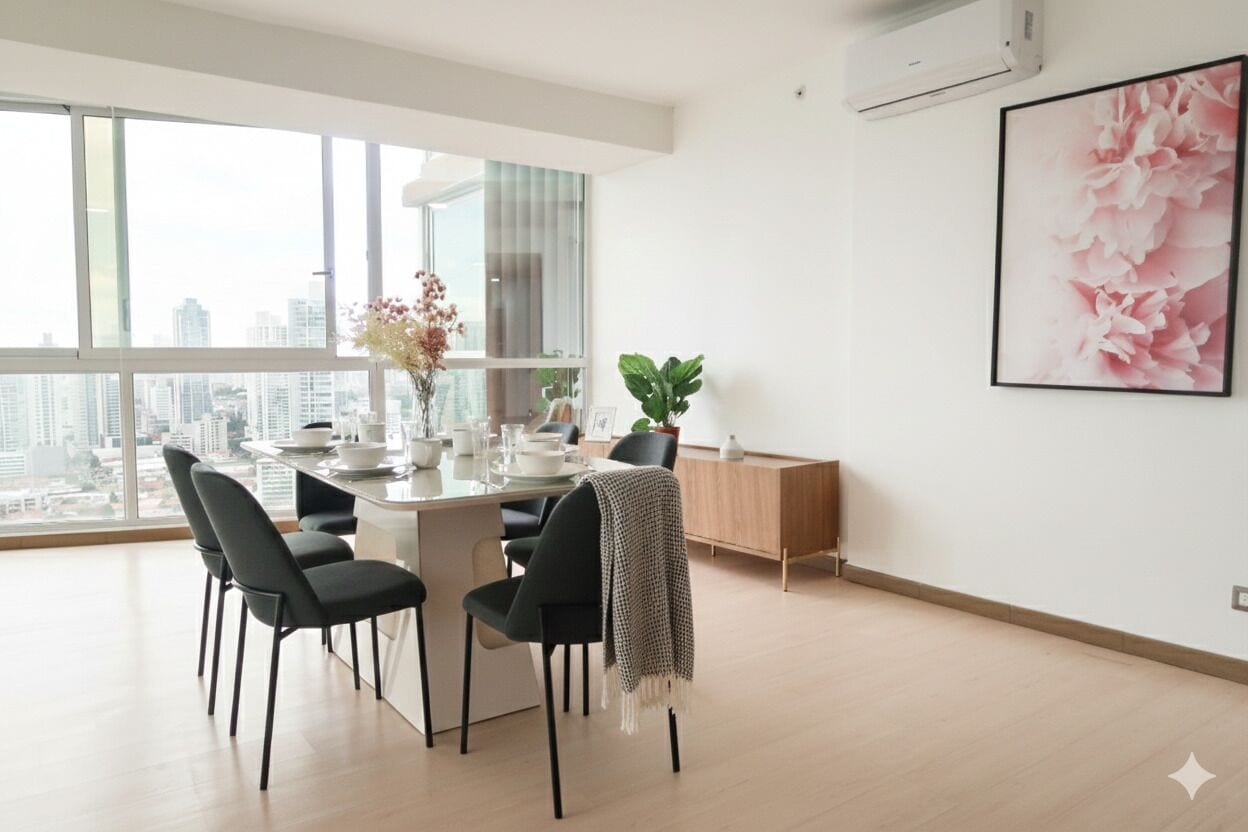 Departamento, 3 habitaciones | Área de sala de estar | Smart TV de 32 pulgadas con canales digitales, televisión y Netflix 