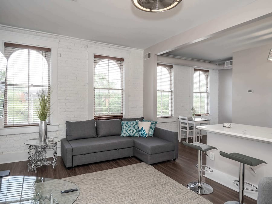 Condo, 1 Queen Bed with Sofa bed, Kitchen | Living area | 40-inch TV with digital channels