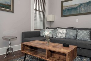 Living area - Heart of Mainstrasse Apt 2 (Covington)
