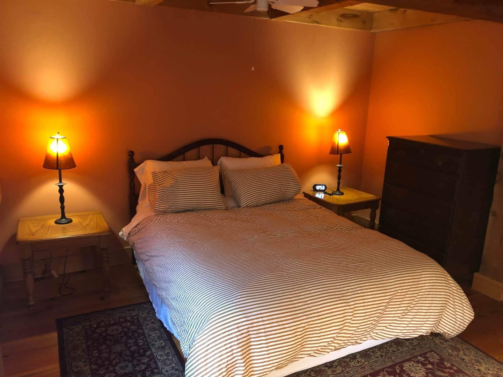 Individually decorated, individually furnished, desk, laptop workspace