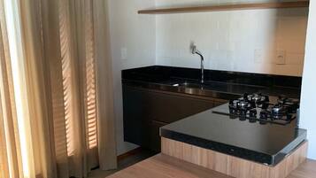 Premium Chalet | Private kitchen | Full-sized fridge, stovetop, coffee/tea maker, blender