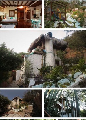 Property grounds - Lower apartment in Mediterranean-style villa + 2 plunge pools (Taganga)