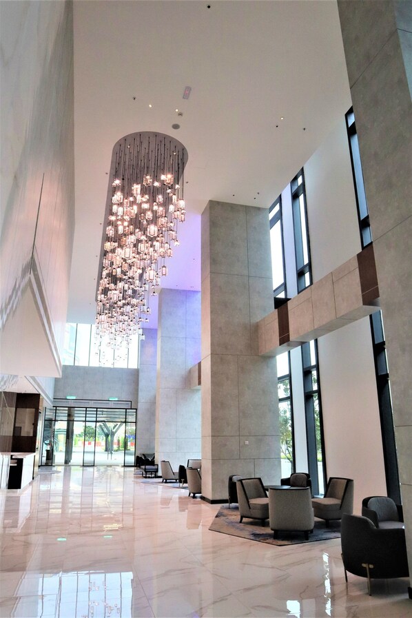 Sitteområde i lobbyen