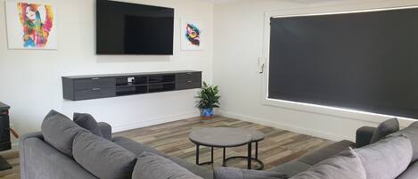 Televisor intel·ligent, reproductor de DVD, llibres i videoteca