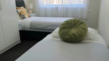 3 bedrooms, iron/ironing board, travel cot, WiFi